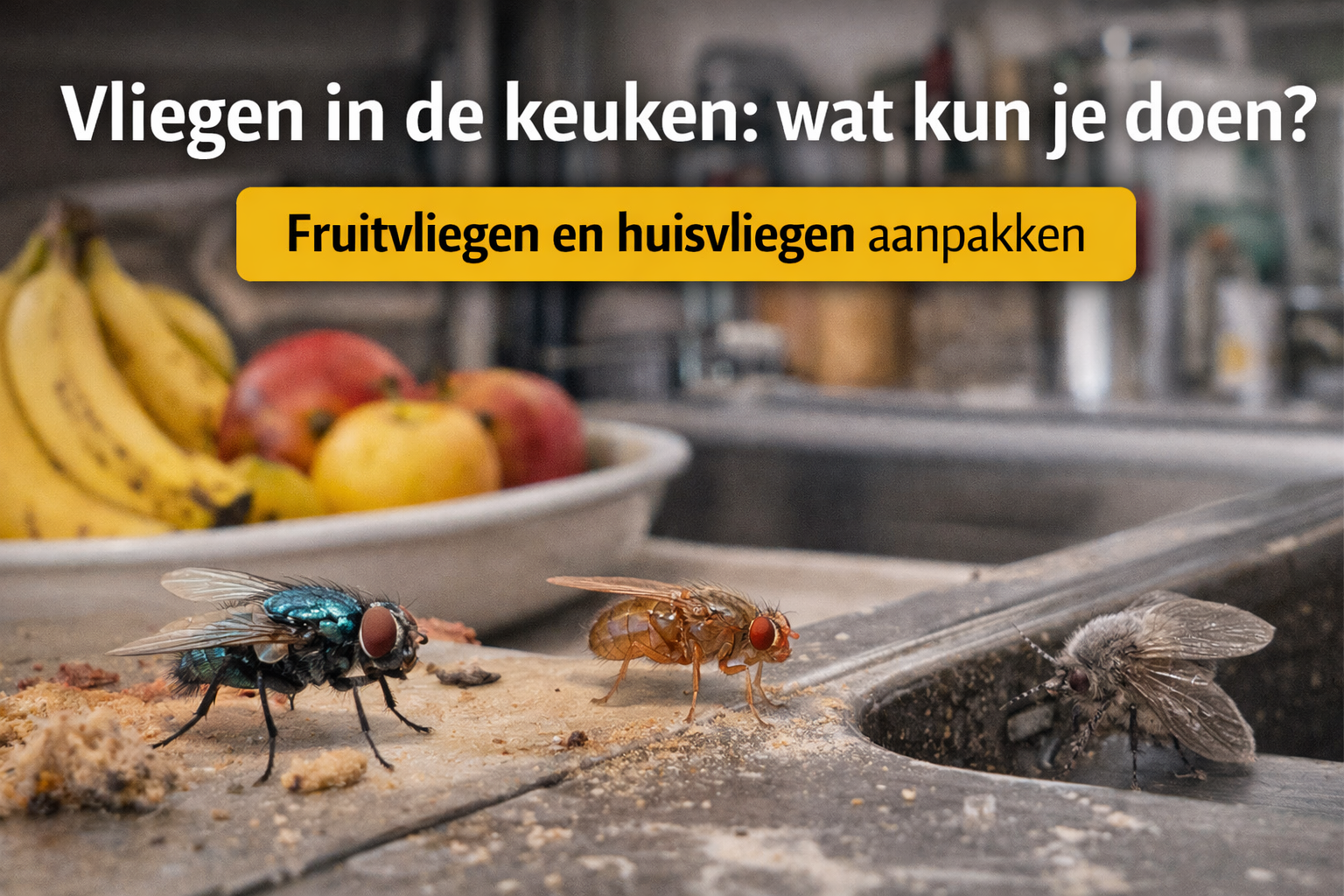 Vliegen in de keuken: wat kun je doen?