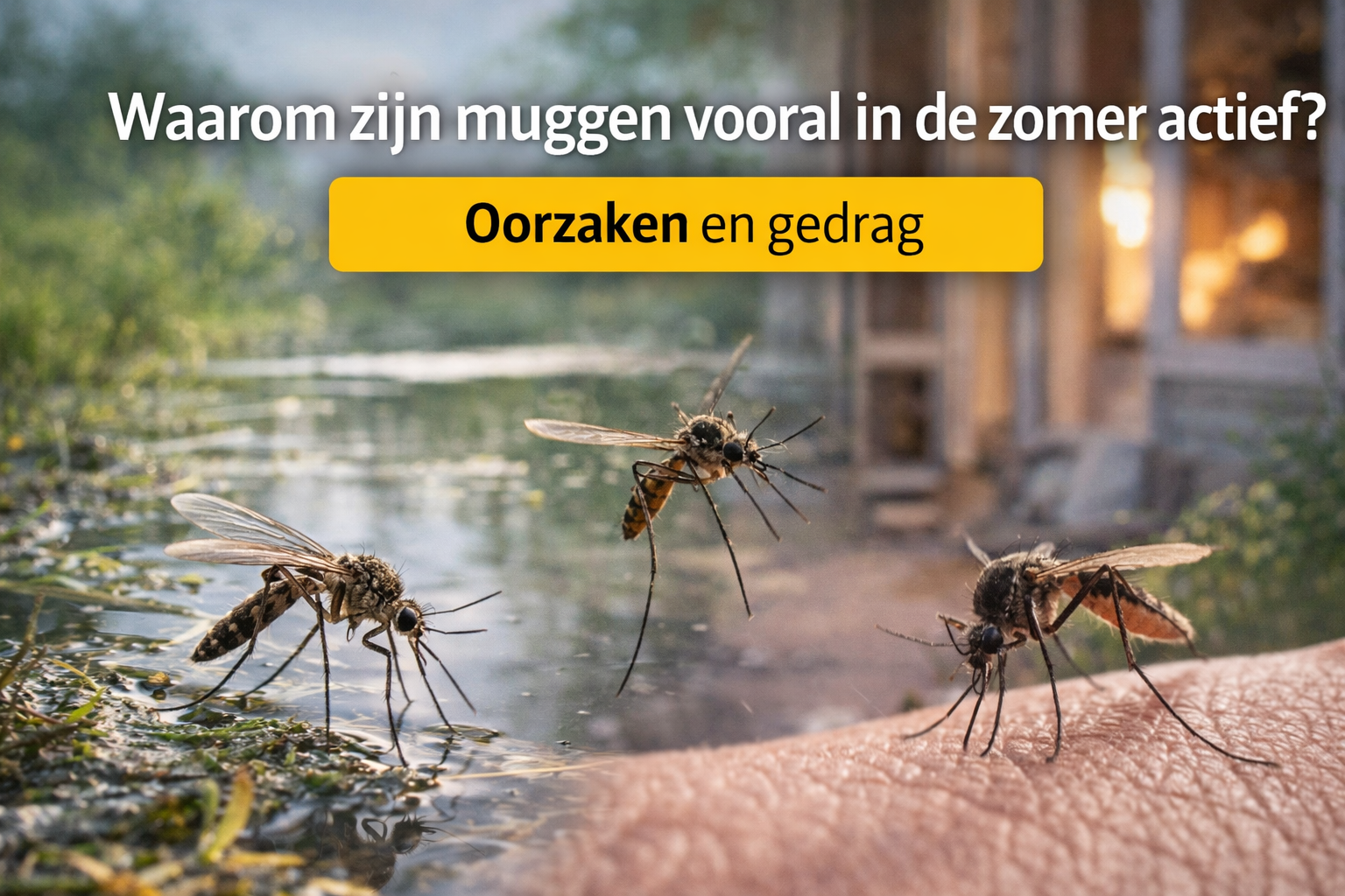 Waarom zijn muggen vooral in de zomer actief?