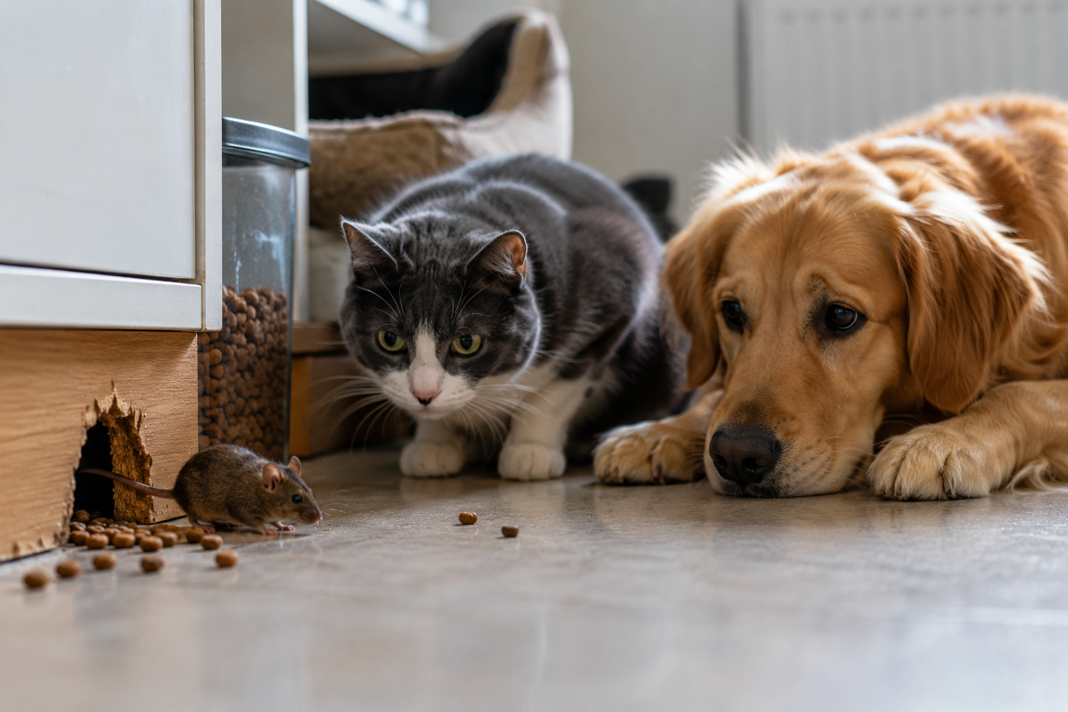 Muizen en huisdieren: wat zijn de risico’s?
